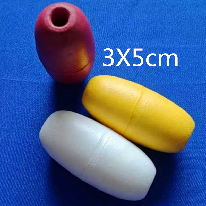 Fishing Bobber Float - Finefish 3x5cm/5x5cm/8x8cm Hard White PVC Foam