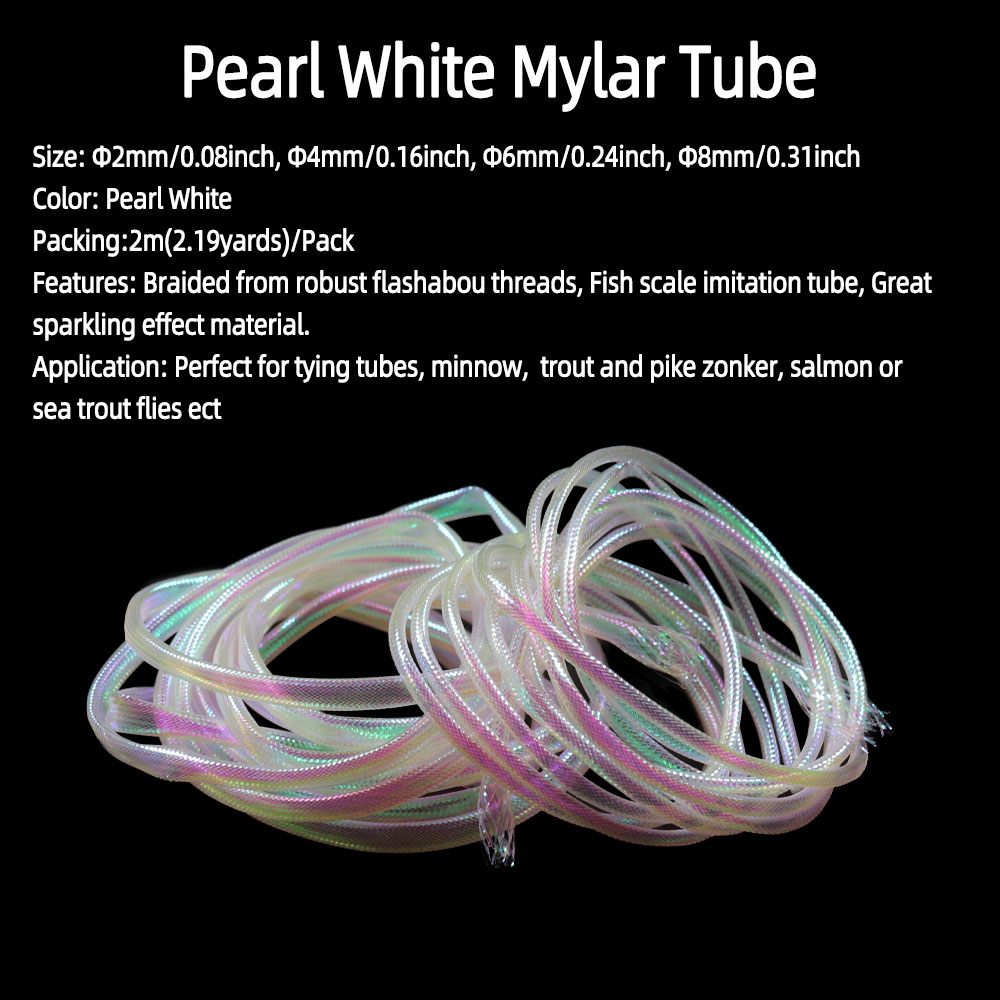 4/8m Braided Pearl White Mylar - đánh giá và giá Fishing Equipment Bundle