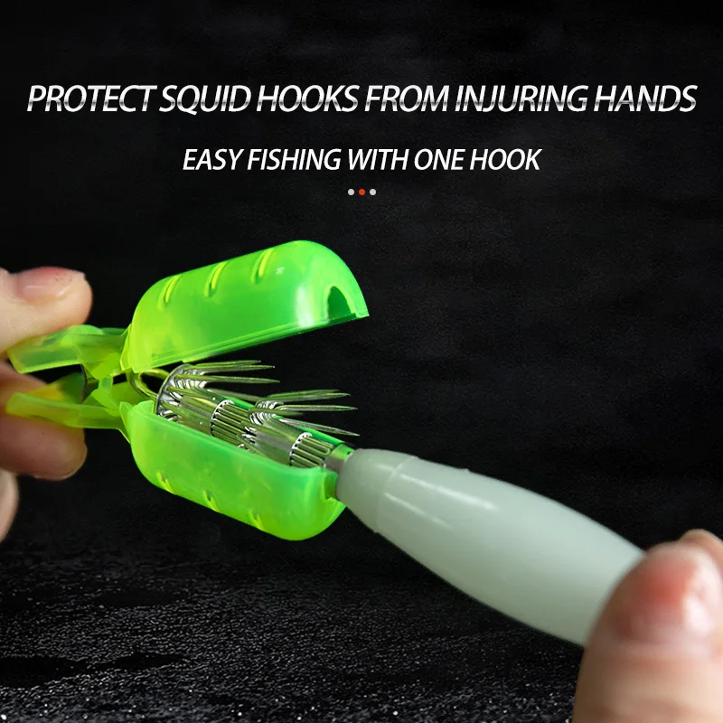 10Pcs/Lot Squid Jig Hook Cover - đánh giá và giá Fishing Equipment Basics