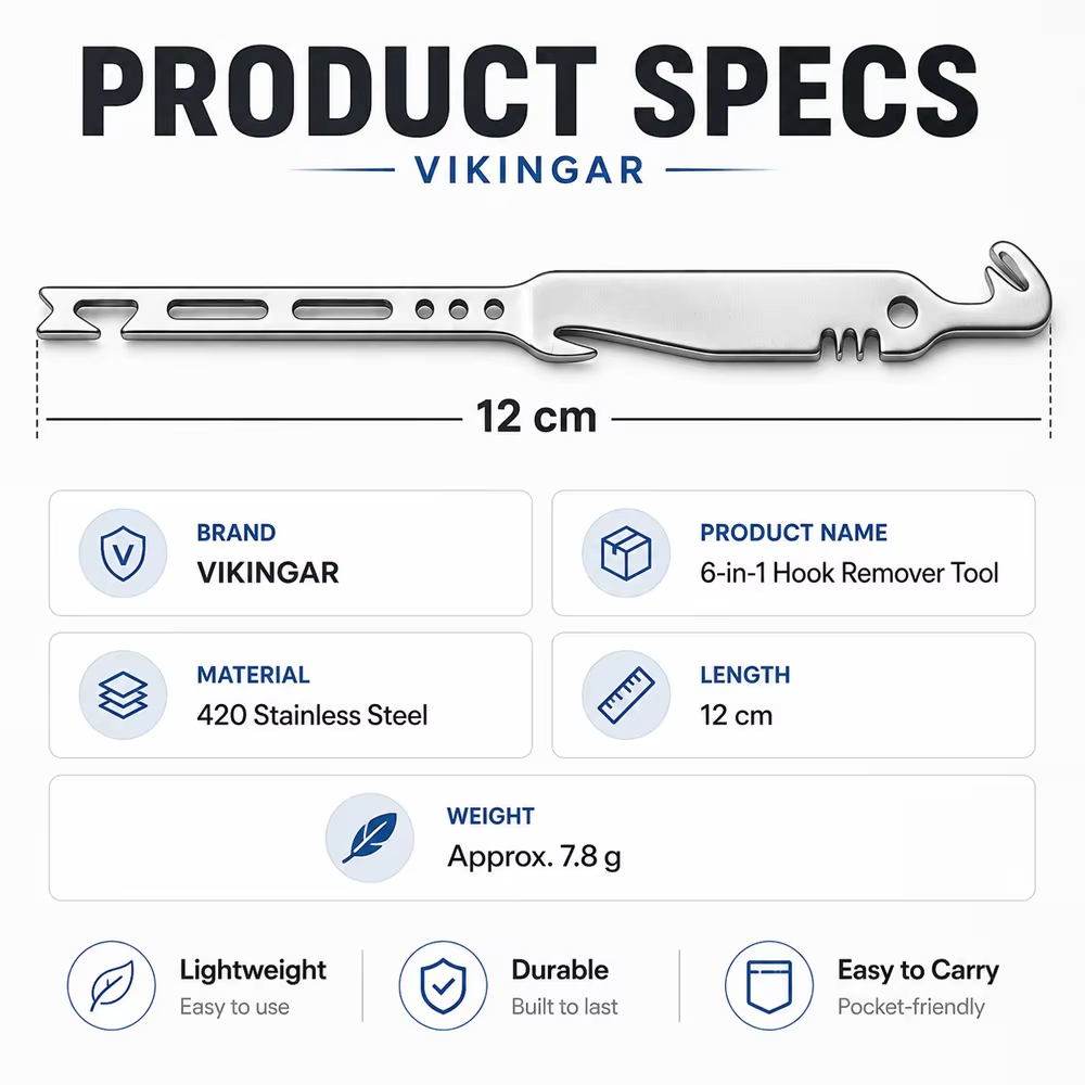 QAJTAO 4 pieces 6-in-1 stainle - đánh giá và giá Fishing Equipment Hanger